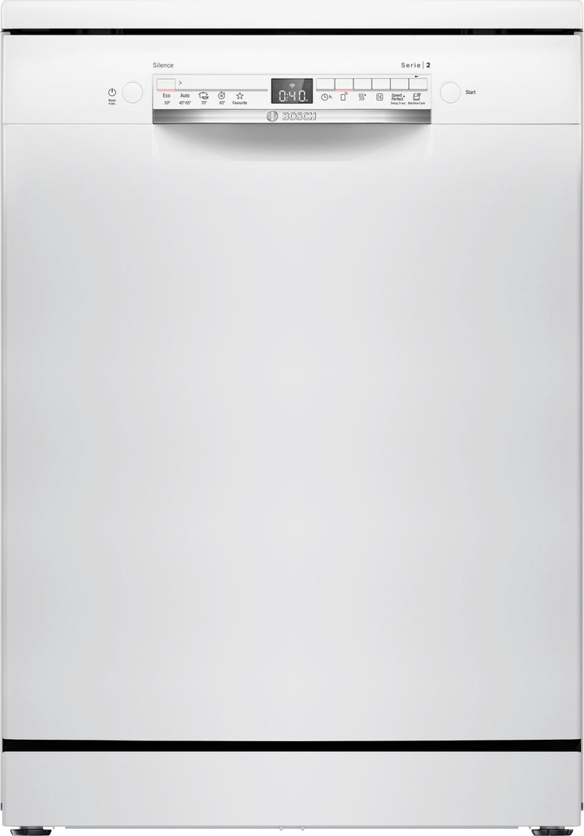 Lave-vaisselle pose libre BOSCH SMS2HTW02E SER2 - 13 couverts - Induction - L60cm - 43 dB - Classe D - Blanc