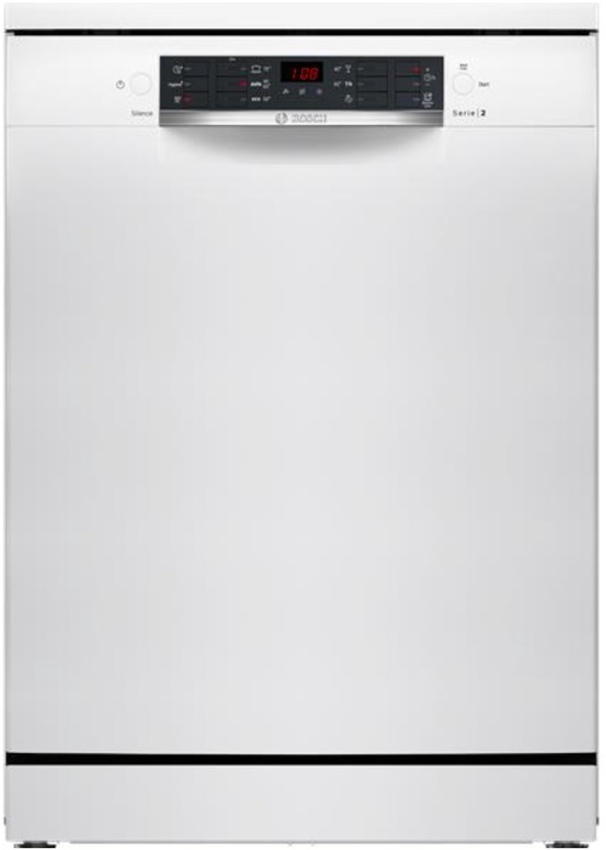 Lave-vaisselle pose libre BOSCH SMS26AW01F SER2 - 12 couverts - Induction - L60cm - 48 dB - Blanc