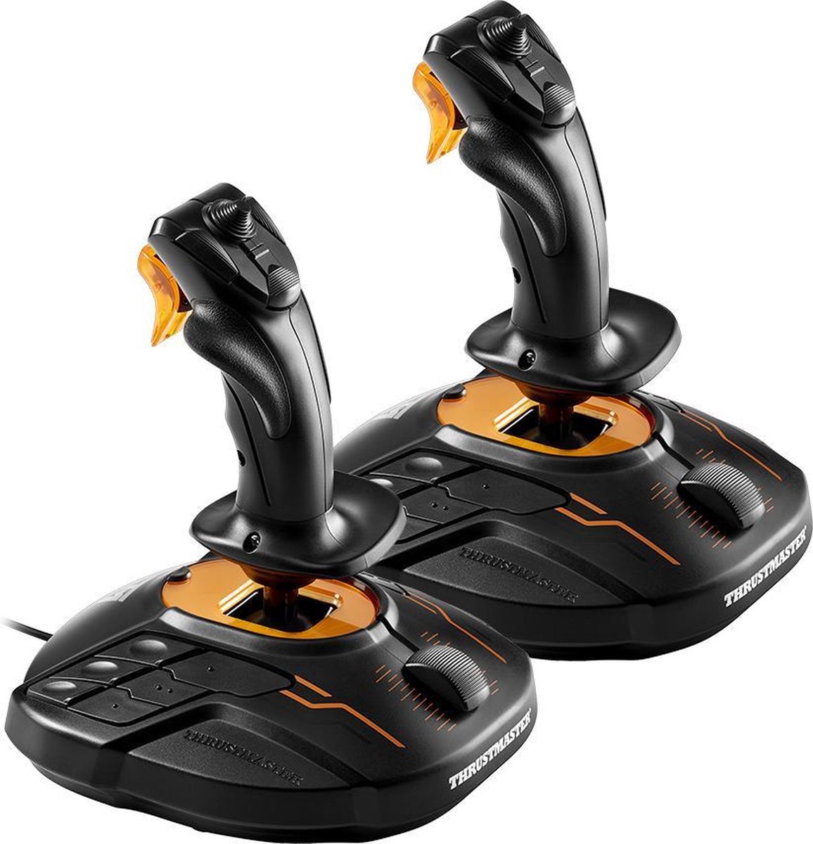 Thrustmaster T.16000M FCS SPACE SIM DUO Flightstick PC Analogue / Digital Wired USB Black Orange