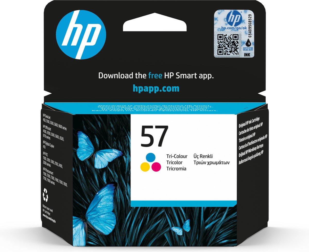 HP 57 Tri-color Original Ink Cartridge