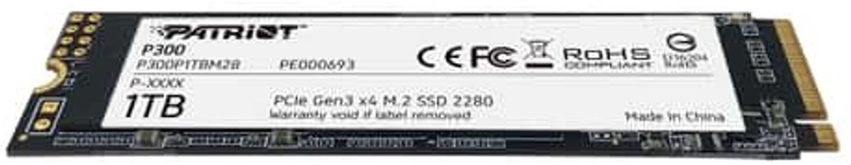 Patriot Memory P300 1 TB M.2 PCI Express 3.0 NVMe 3D NAND