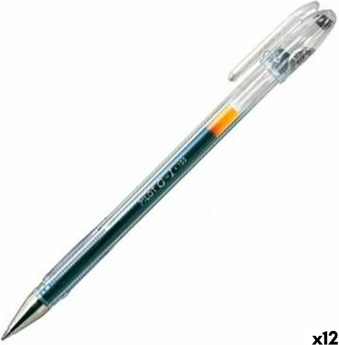 Pilot G-105 Gel Rollerball Pen 0.5mm Tip 0.32mm Line Black (Pack 12)