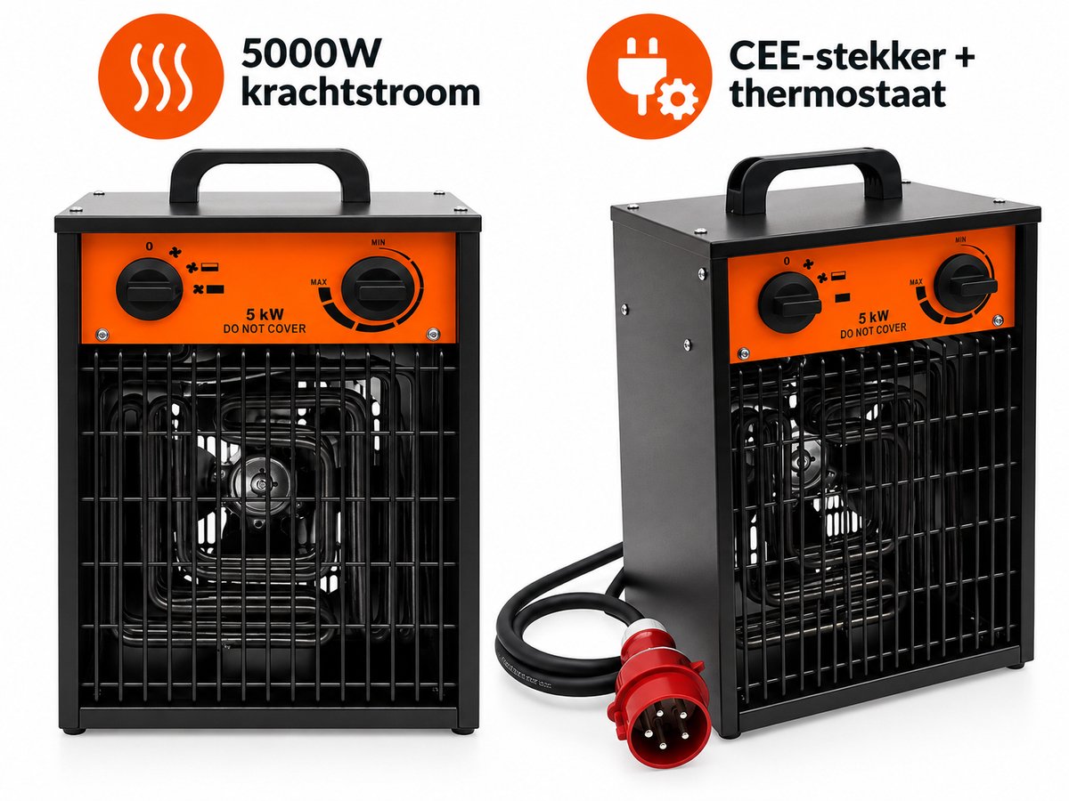 Home>it Industrial Fan Heater with 2 Steps 400V 5000W