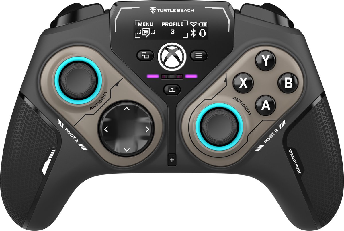 Turtle Beach Stealth Pivot Wireless Smart Game Controller with Rotating Modules Display Dashboard Hall-Effect Sticks Remappable Buttons for Windows PC Xbox Series X or S and Xbox One
