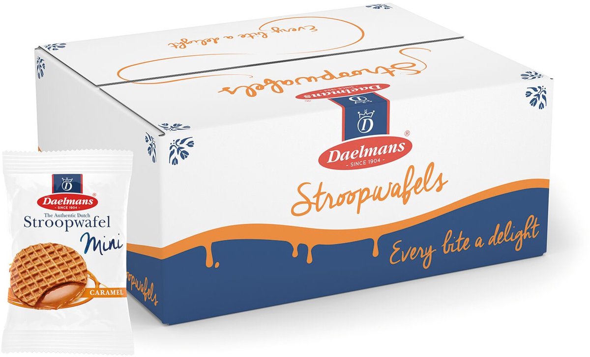 Daelmans Mini Caramel Stroopwafels (Pack of 200) 70102844