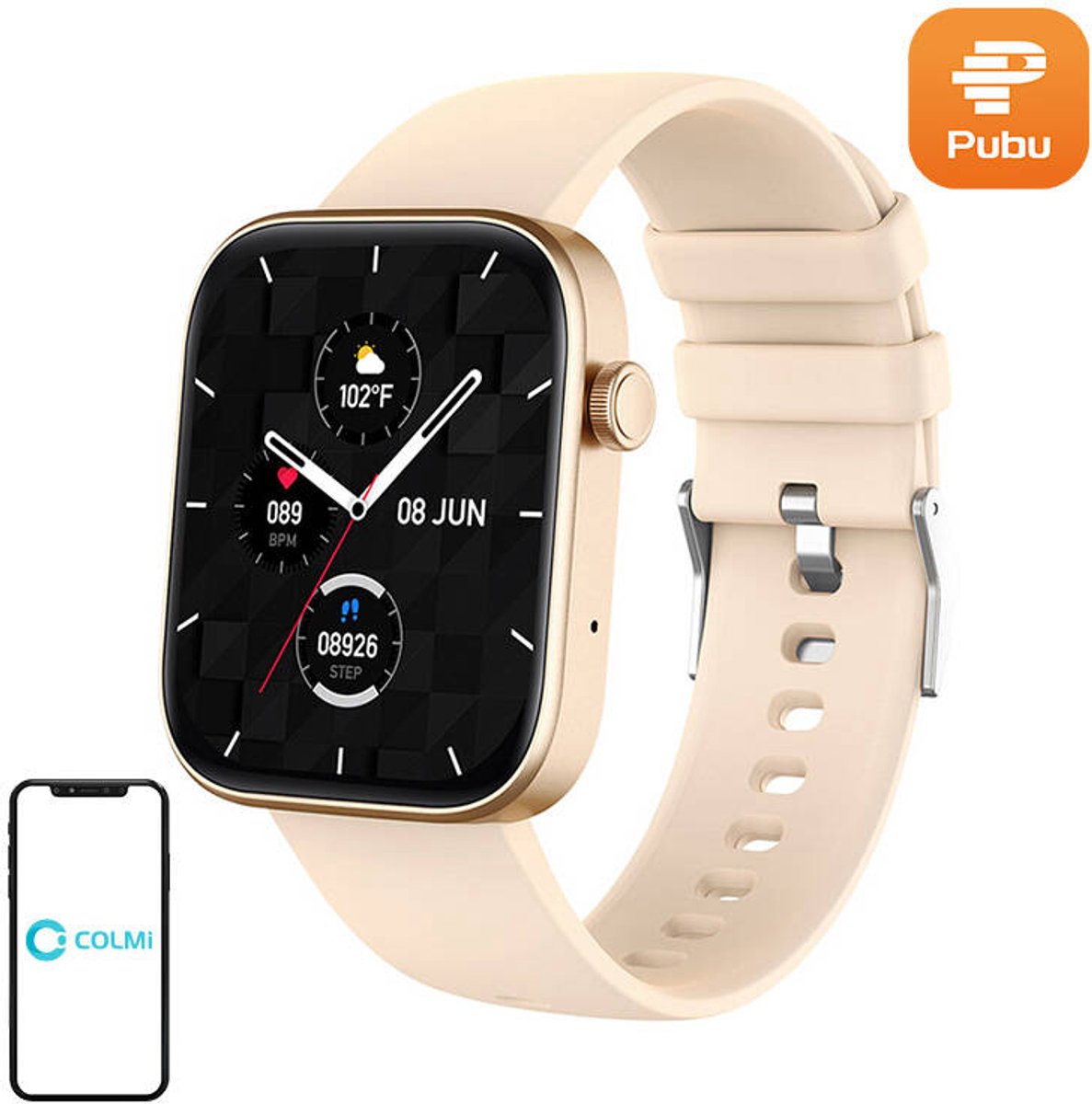 Colmi P71 Smartwatch (Gold)