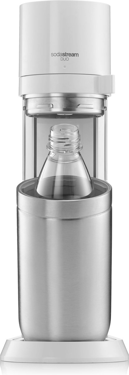 Kolsyrat vatten-beredare SodaStream Duo White + 2 flaskor