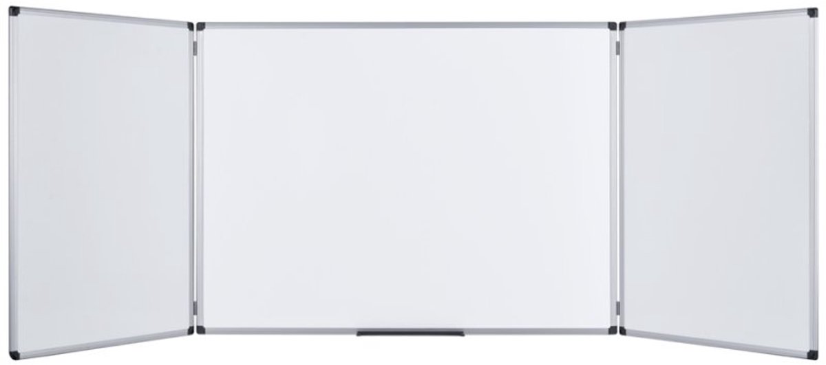 Bi-Office Earth Klappbares Whiteboard Magnetisch Beidseitig 120 (B) x 90 (H) cm Weiß