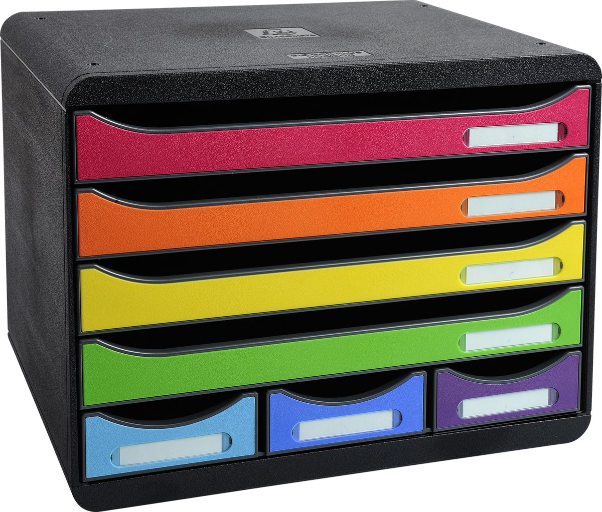 Exacompta Iderama Store-Box Mini Schubladenbox Kunststoff Mehrfärbig 7 Schübe 35,5 x 27 x 27,1 cm A4+
