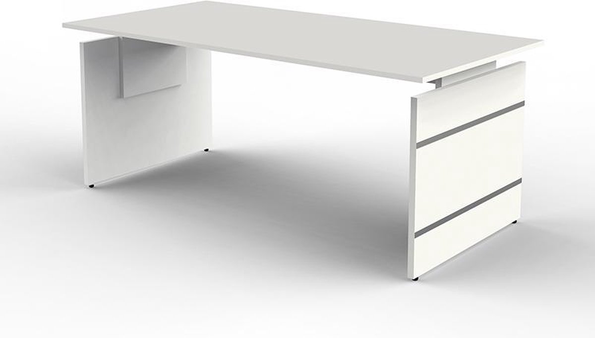 Kerkmann Form 4 Schreibtisch Rechteckig Weiß Wange 1.800 (B) x 800 (T) x 760 (H) mm