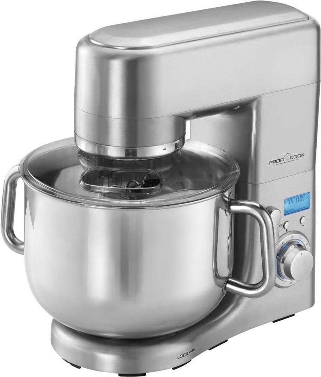 ProfiCook Køkkenmaskine PC-KM 1096 - kitchen machine - 1500 W - stainless steel/black