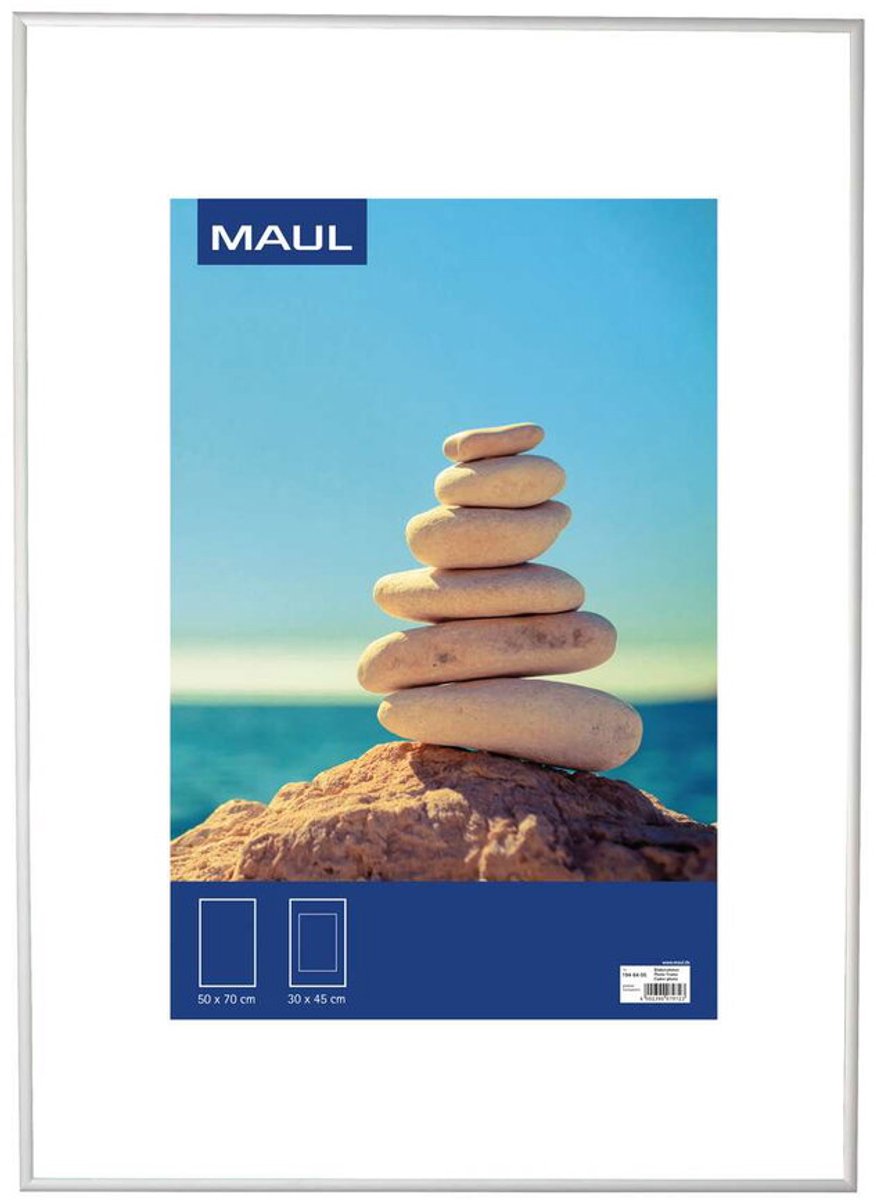Maul MAULdesign 50 x 70 cm Bilderrahmen Silber Aluminium 1946405 50,7 (B) x 70,8 (T) x 2 (H) cm