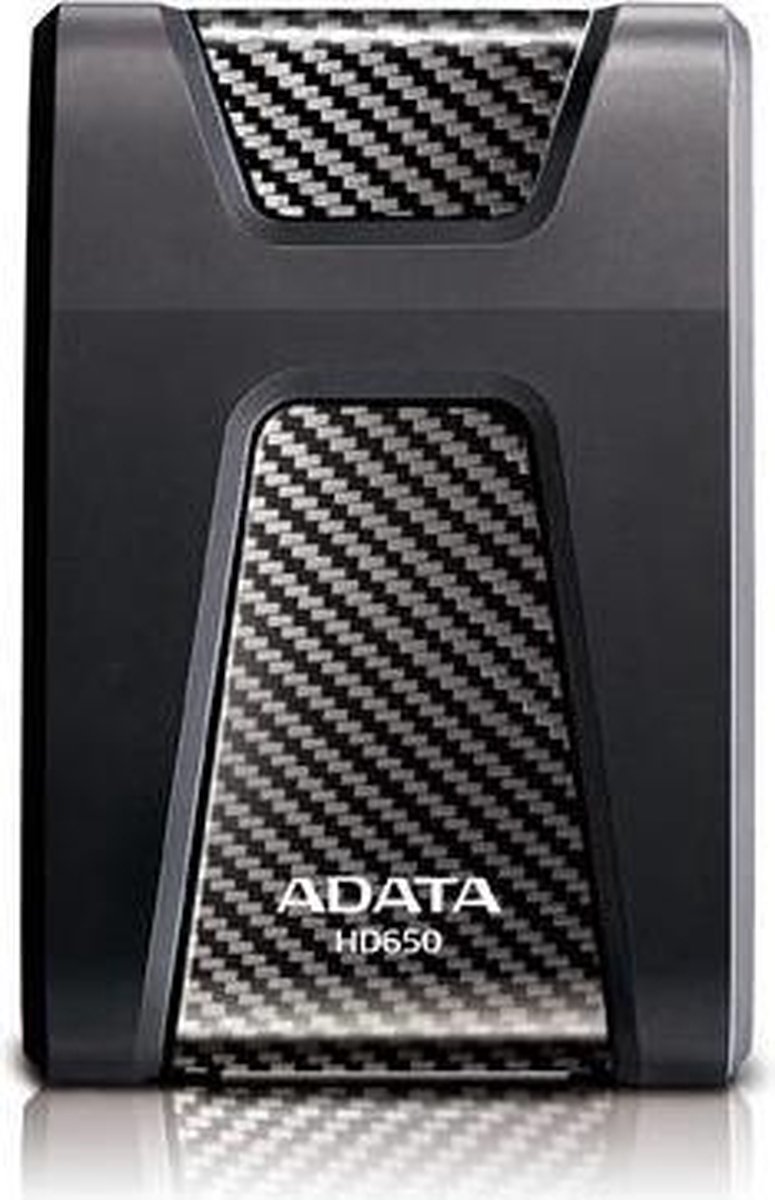 A-Data DashDrive Durable HD650 - 2TB - Ekstern Harddisk - Sort