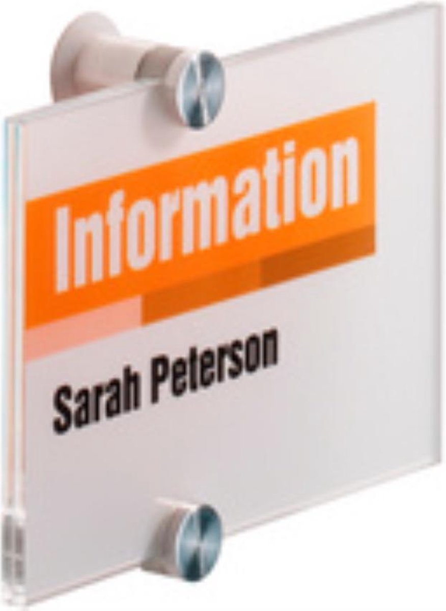 DURABLE Informationsschild Acryl 14,8 x 14,8 cm Crystal Sign