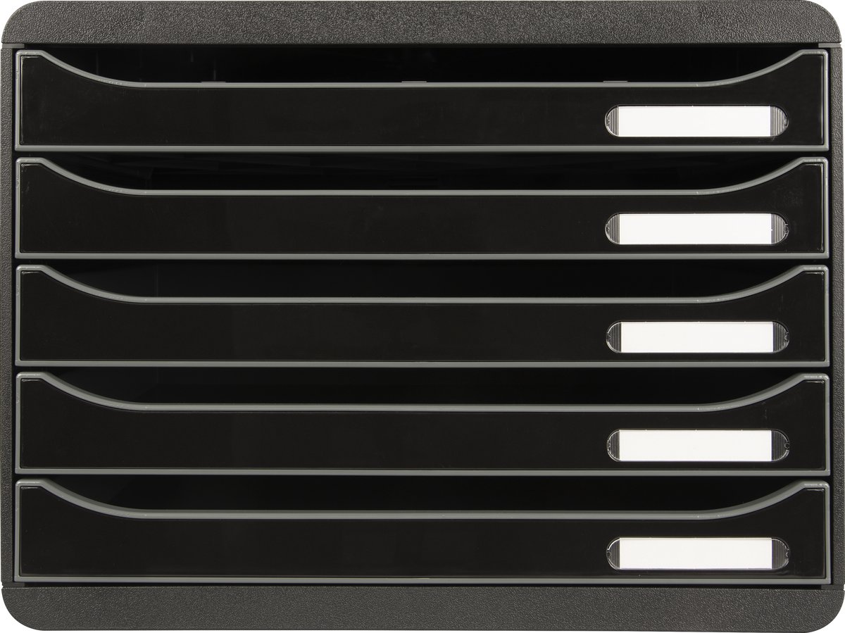 Exacompta Schubladenboxen Big-Box Plus DIN A4+ 43 mm Schwarz 35,5 x 27 x 27,1 cm