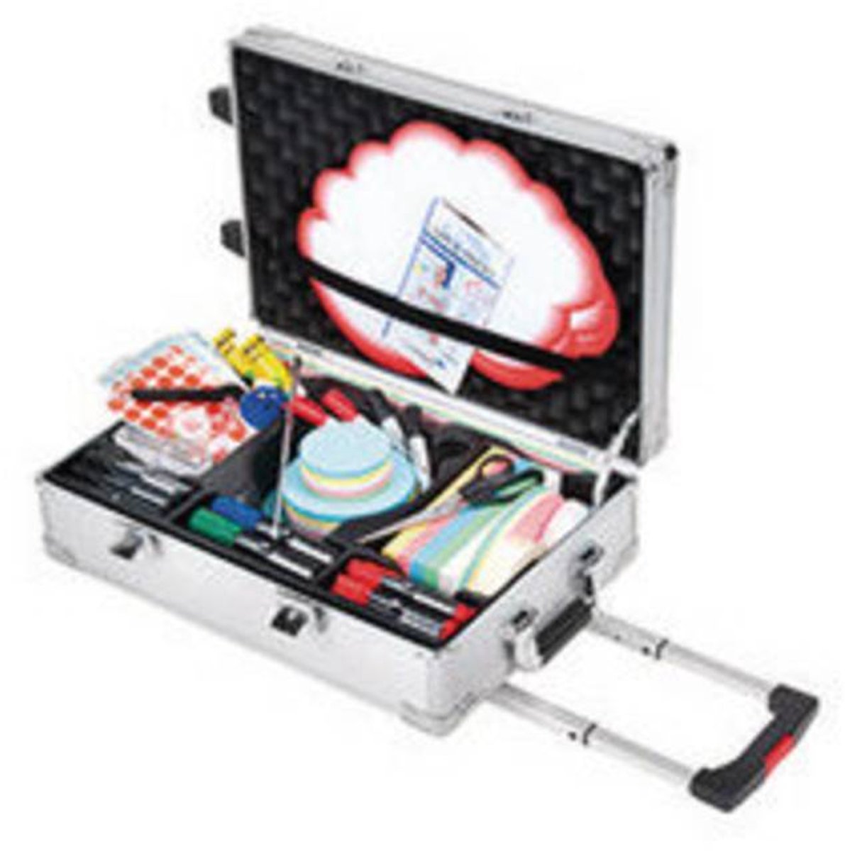 Legamaster Moderationskoffer Professional Travel Silber 54 x 35 cm