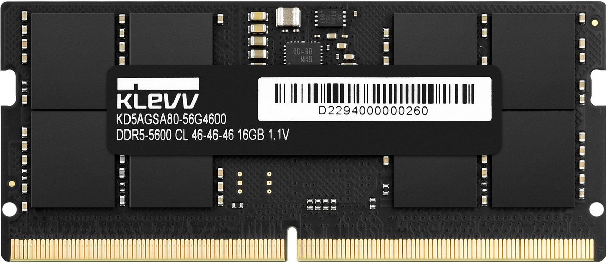 KLEVV - Bulk - DDR5 - module - 16 GB - SO-DIMM 262-pin / PC5-44800 - unbuffered