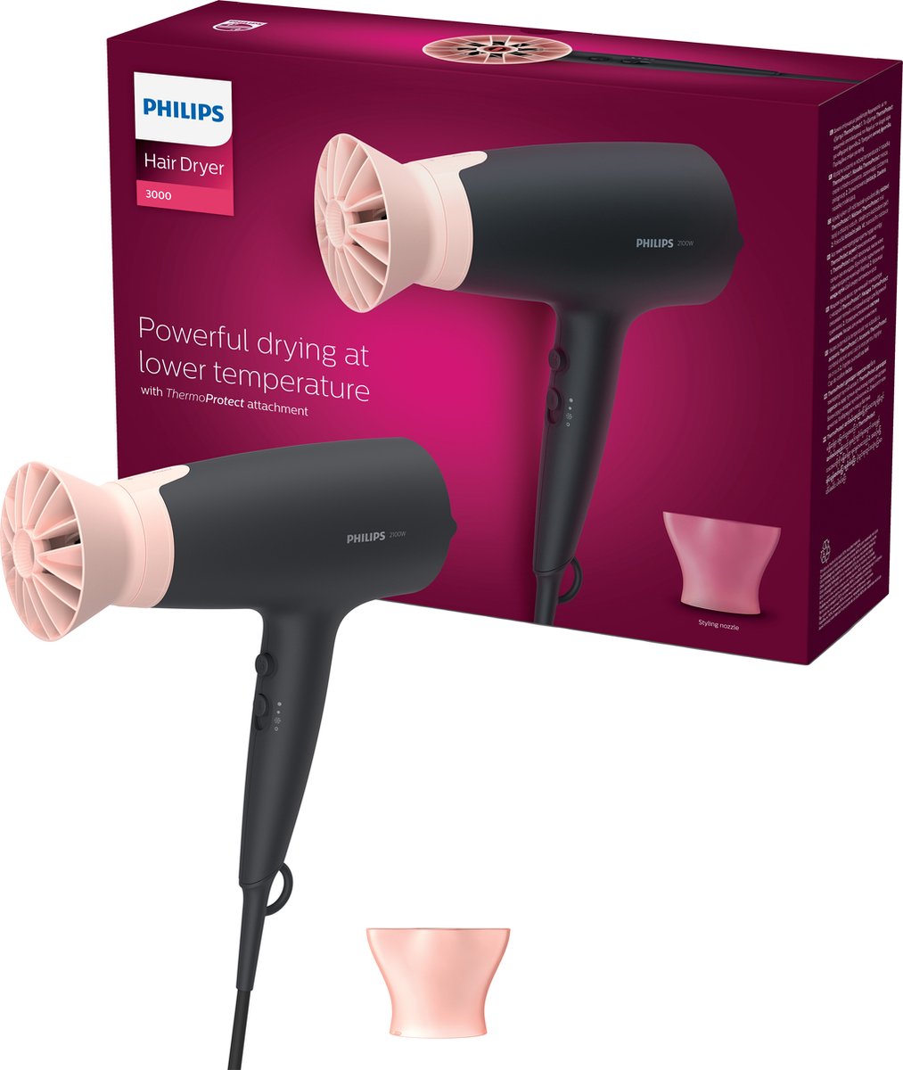 Philips Hårtørrer 3000 Series BHD350/10 - 2100 W