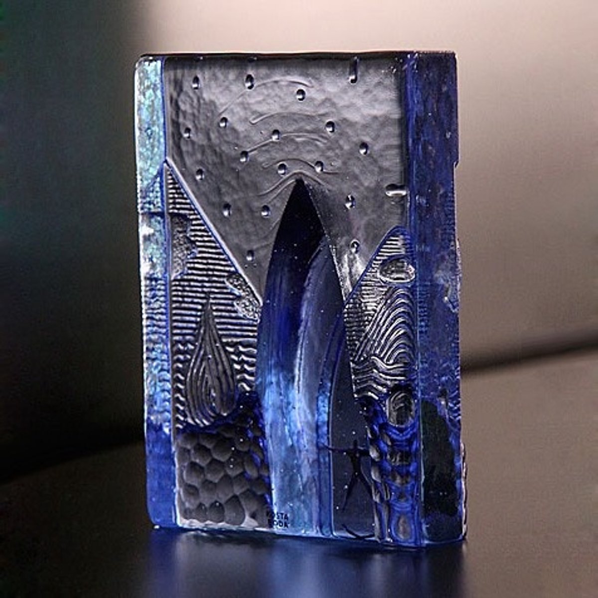 Kosta Boda Escultura Blues Four Elements