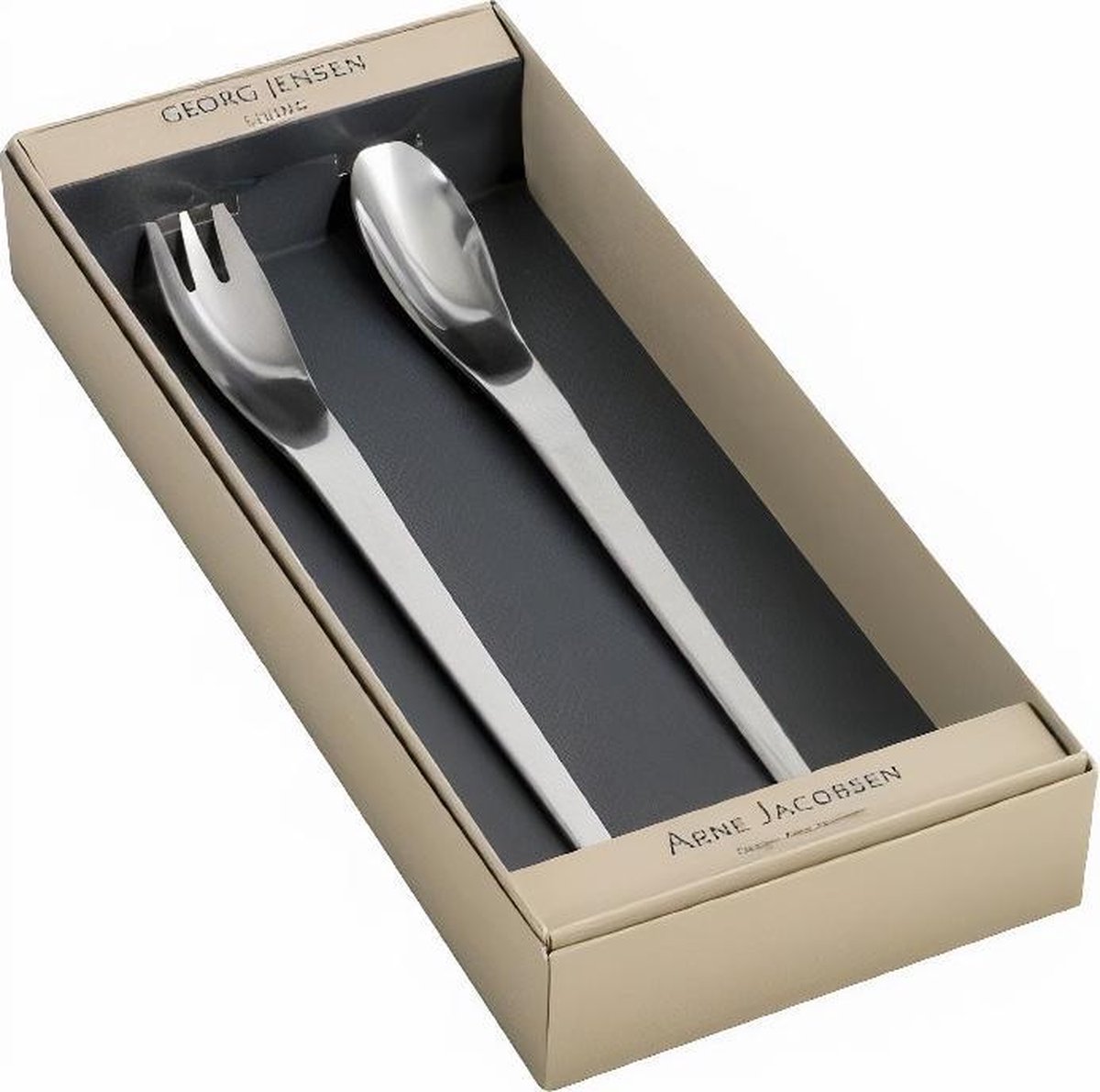 Georg Jensen Cubiertos de ensalada Arne Jacobsen 2 piezas