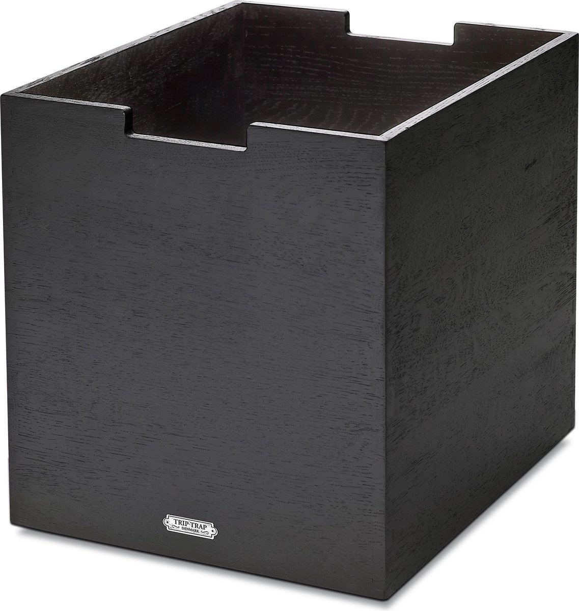 Fritz Hansen Caja de almacenaje Cutter, grande roble teñido de negro