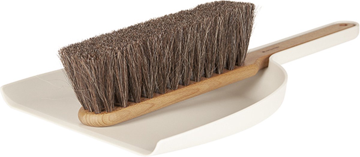 Iris Hantverk Set de recogedor y cepillo Iris hantverk pequeño blanco tiza