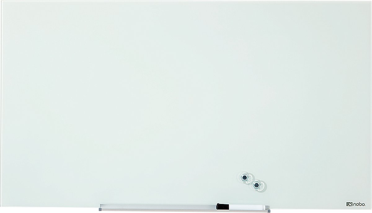 Nobo Impression Pro magnetisk whiteboard glastavle 85" 190x100 cm Brilliant hvid