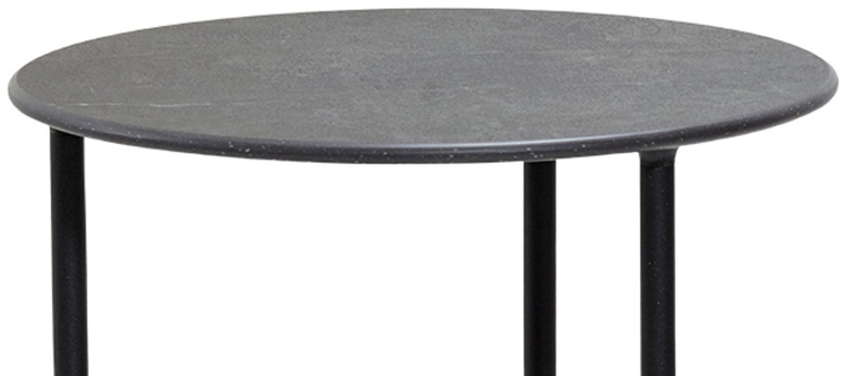 Cane-line Mesa de centro Twist small Ø45 cm Fossil black-lava grey