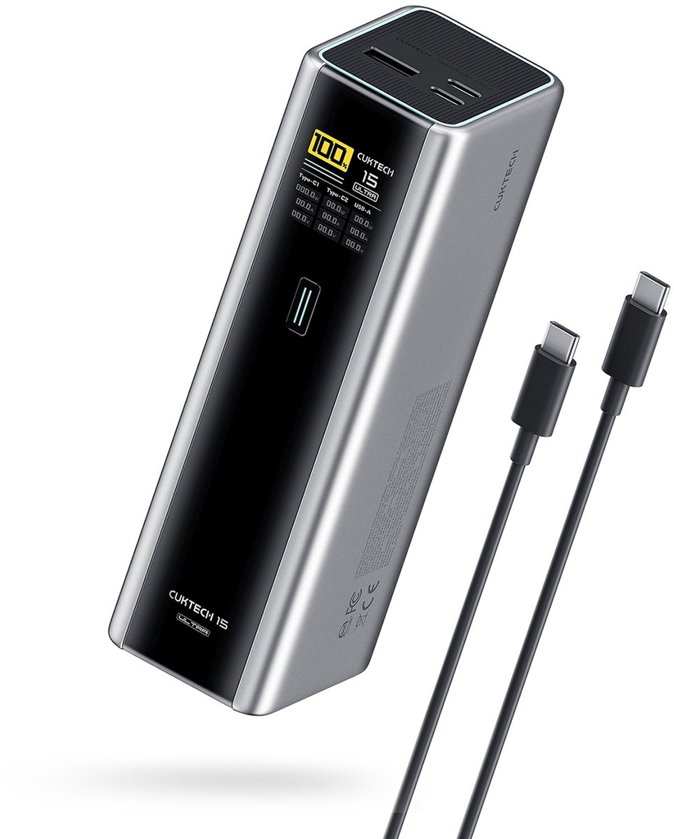 CUKTECH CKPB200UGLGR 210W 2 x USB-C 1 x USB-A - 20000 mAh