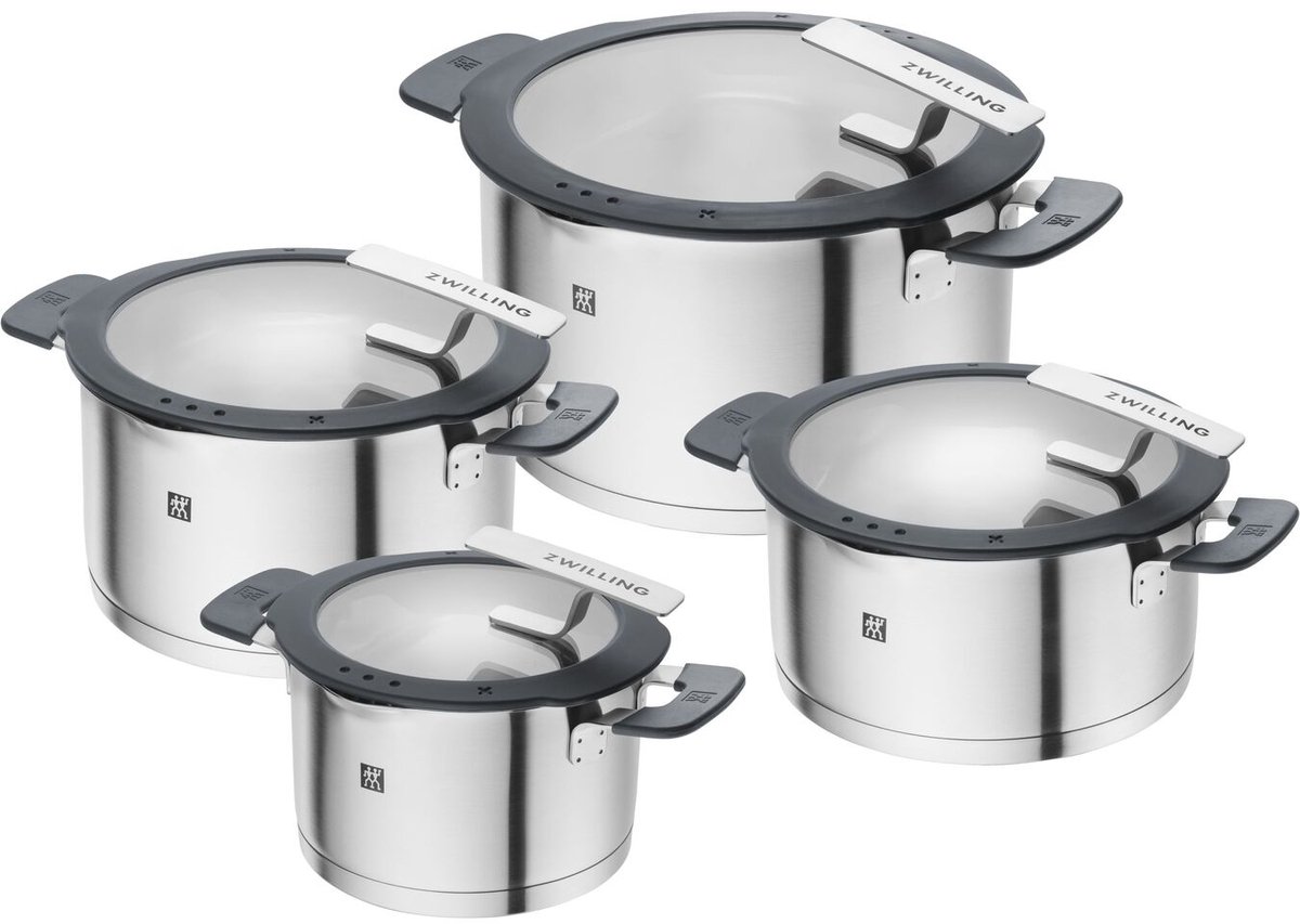 Zwilling Set de ollas/sartenes Zwilling Simplify 8 piezas Acero inoxidable