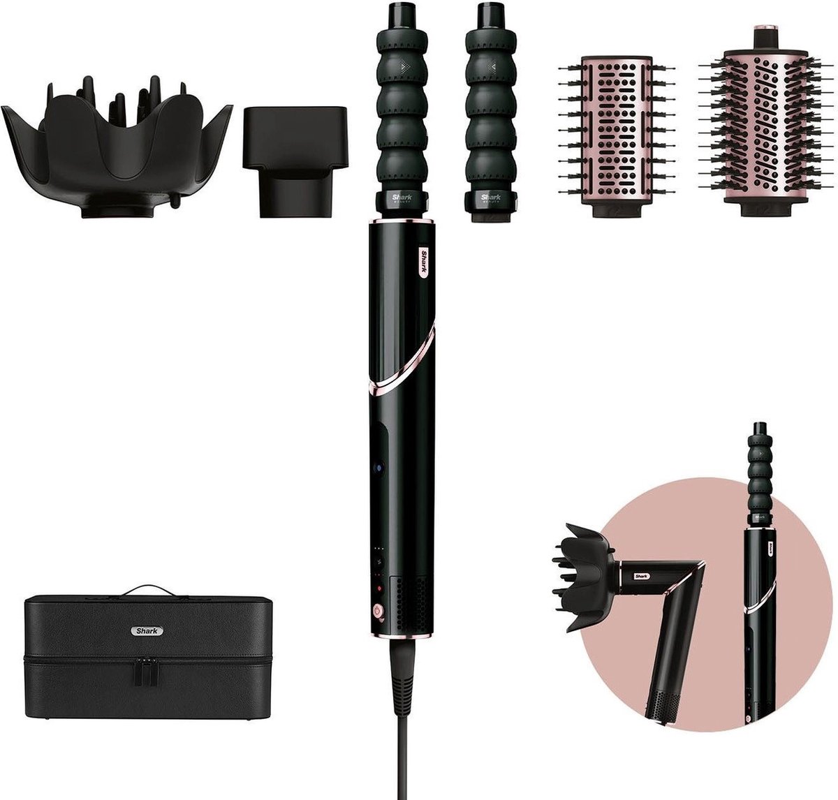 SECADOR SHARK HD446EU 5EN1 1400W NEGRO