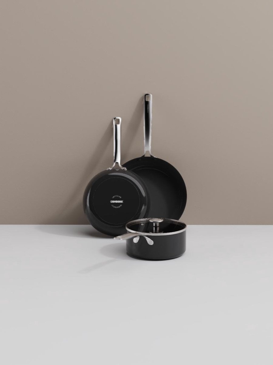 Combekk Set de olla y sartén Combekk Element, 4 piezas Negro