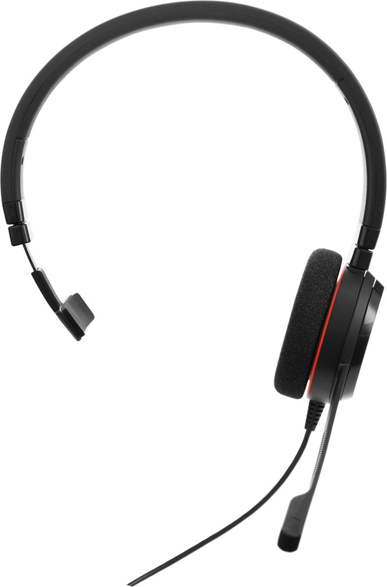 Jabra Evolve 20 MS Mono Verkabelt Headset Kopfbügel USB Noise Cancelling Microphone Mit Mikrofon Mono Schwarz