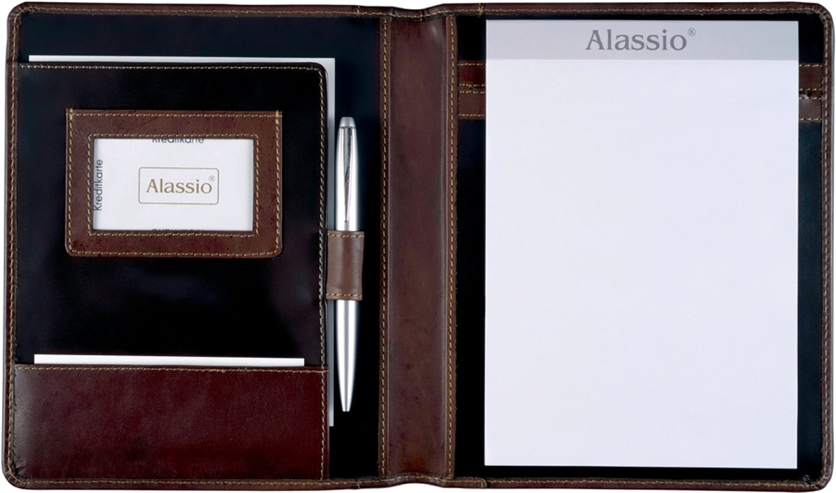 Alassio Konferenzmappe MONACO 19 x 2,5 x 23 cm Dunkelbraun