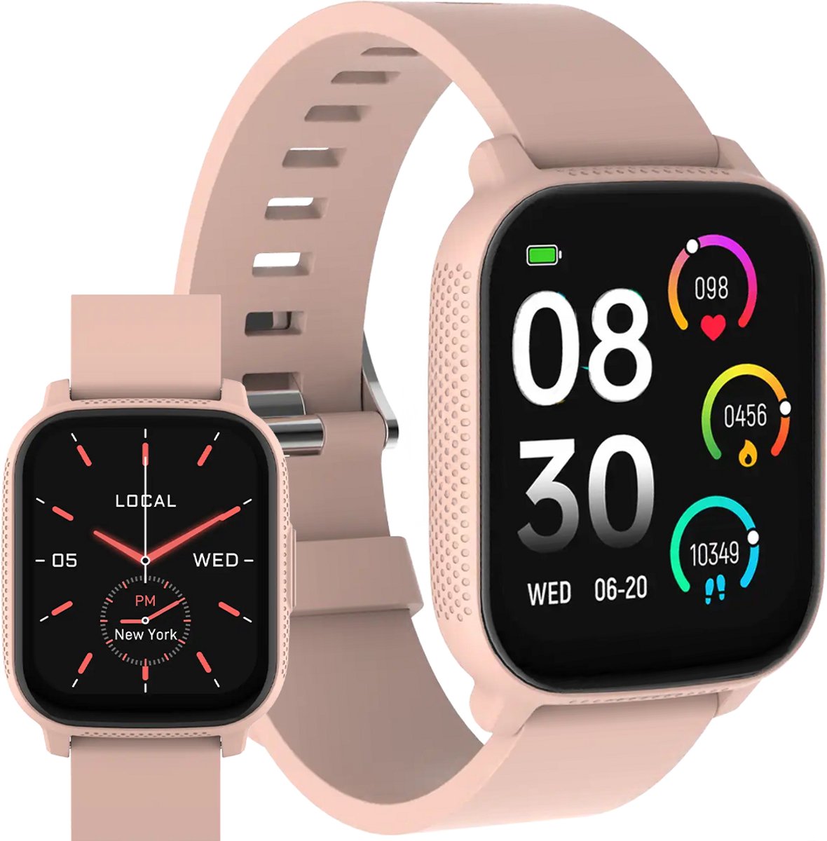 DENVER Bluetooth Smart Watch with heartrate sensor & call function - SWC-184RO