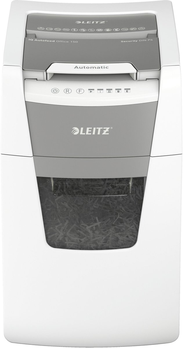 Leitz Automatische Zufuhr IQ Autofeed Aktenvernichter 165 Blatt Partikelschnitt Sicherheitsstufe P-4 44 L Office 150 P4