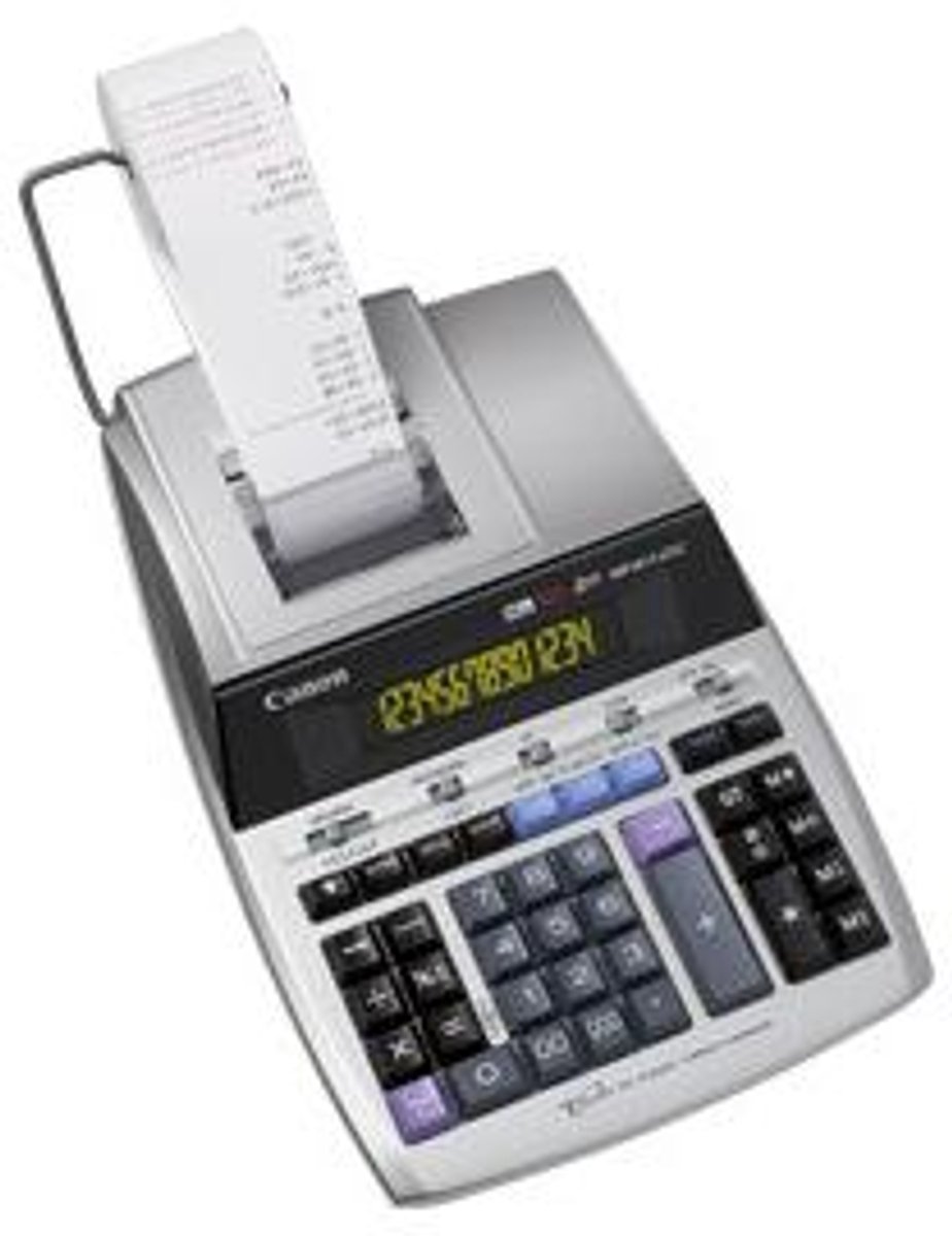 Canon MP1411 Druckender Tischrechner mit Rolle 14 -stelliges Display Silber