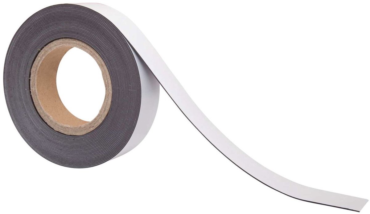 Maul Magnetband Magnetisch 3,5 cm Weiß 6156109 10 m