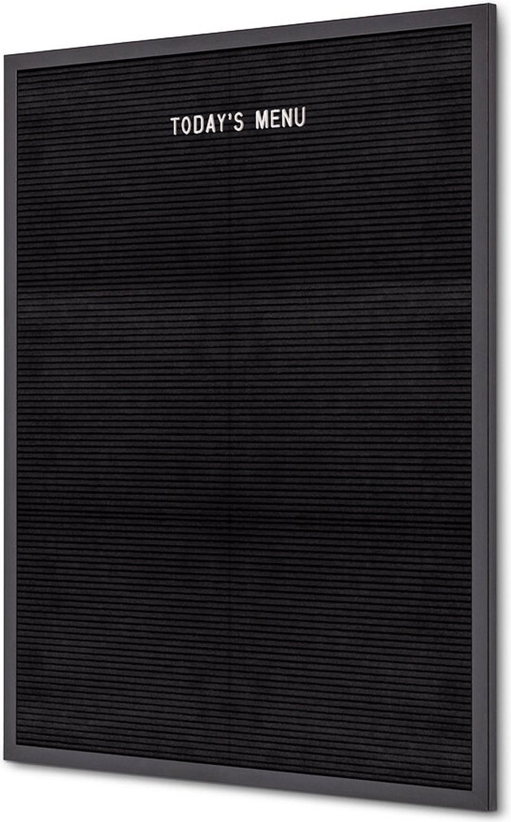 SHOWDOWN Rillentafel Nicht Magnetisch 60 (B) x 80 (H) cm Holz Schwarz