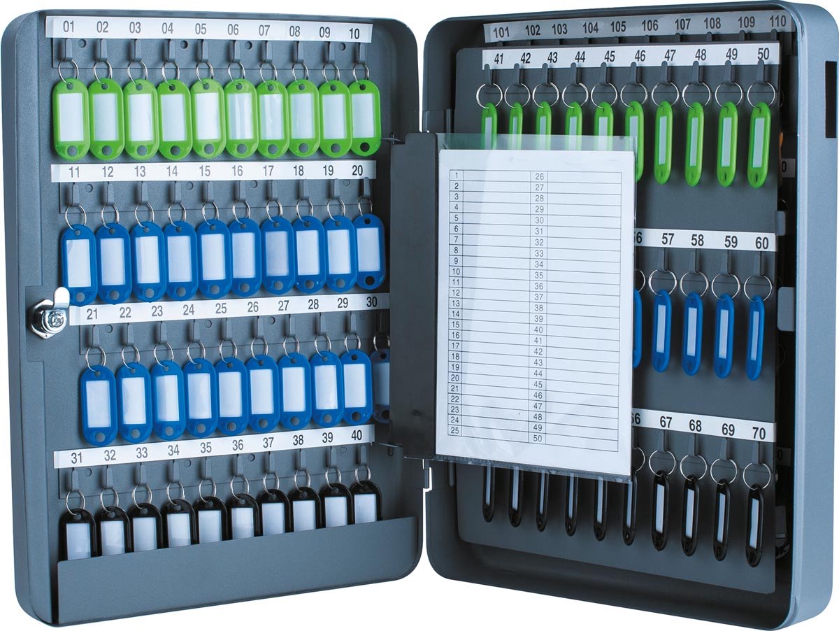 Pavo Schlüsselschrank 140 Haken Schlüssel 8027064 Dunkelgrau
