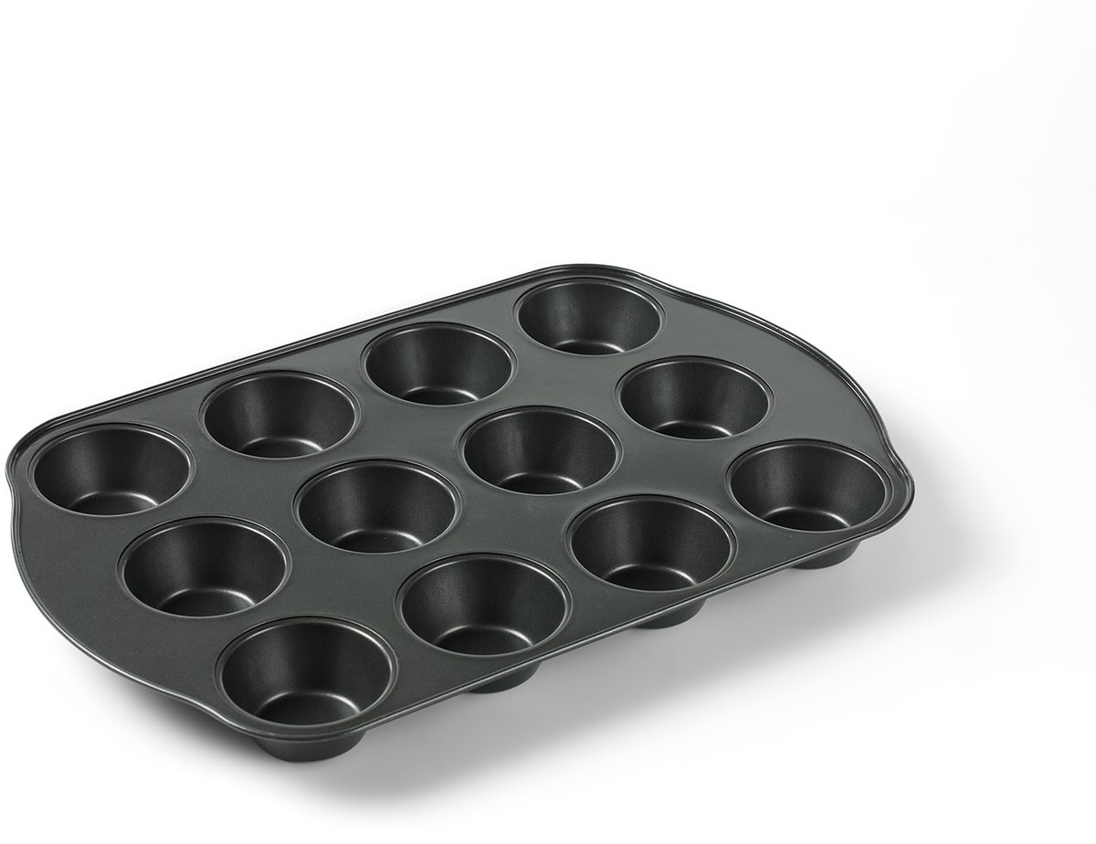 Funktion Muffin tin 12 holes grey