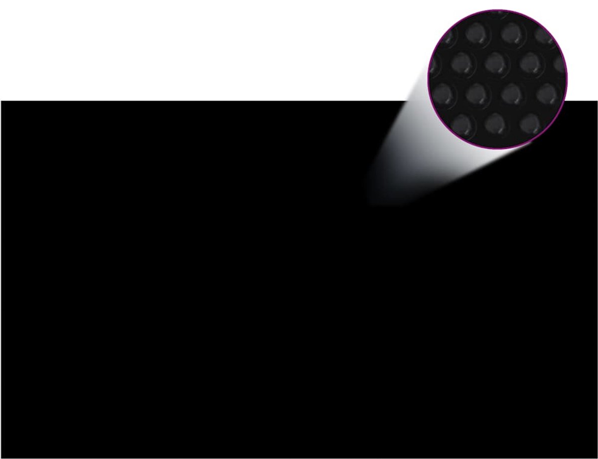 vidaXL Rechteckige Poolabdeckung 500x300 cm PE Schwarz