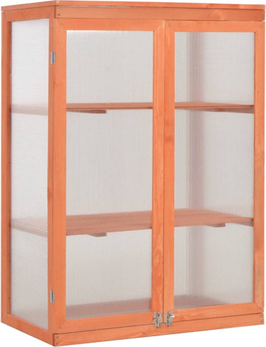vidaXL Gewächshaus-Schrank Holz 75x47x109 cm