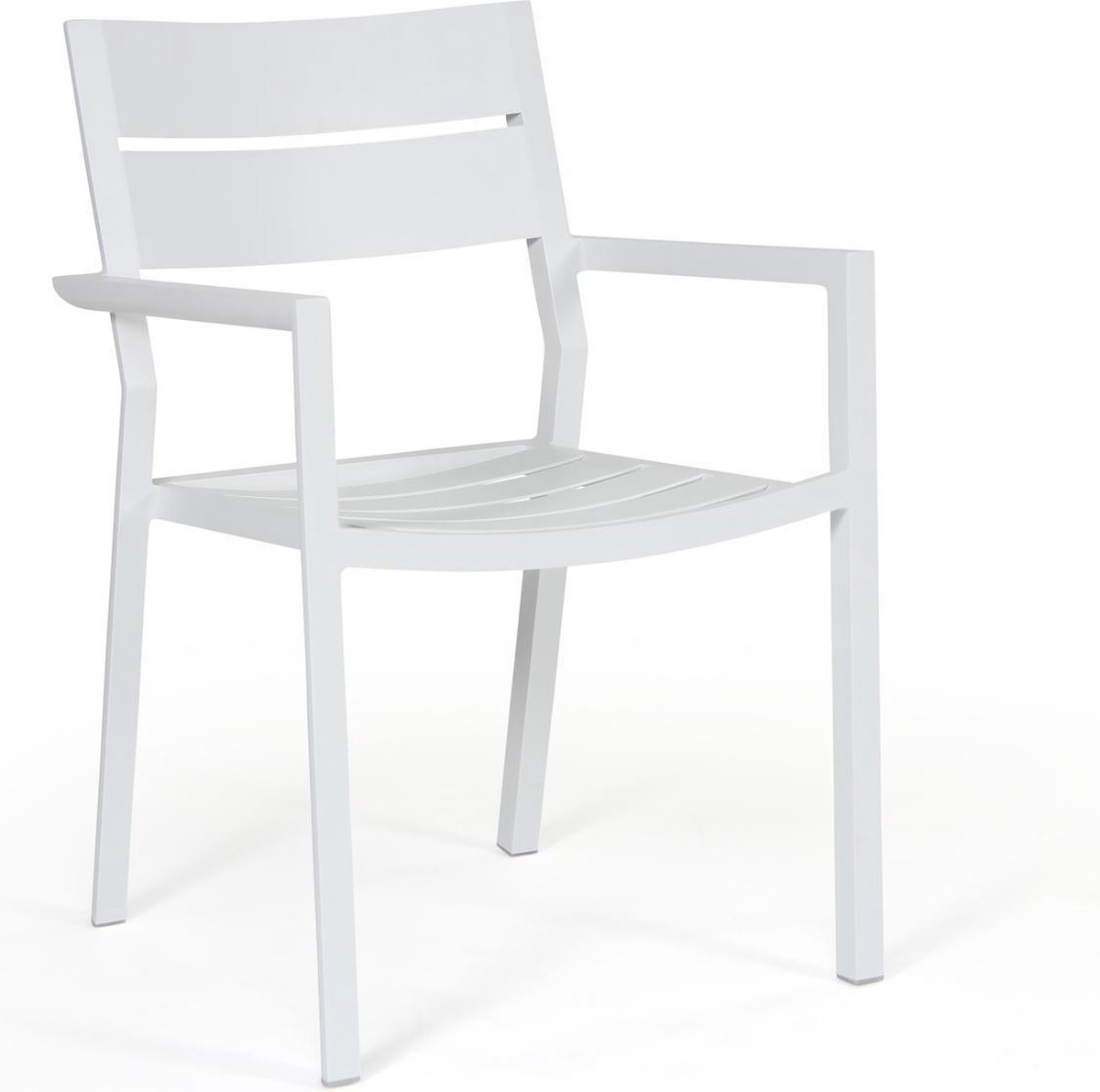 Brafab Sedia con braccioli Delia Bianco