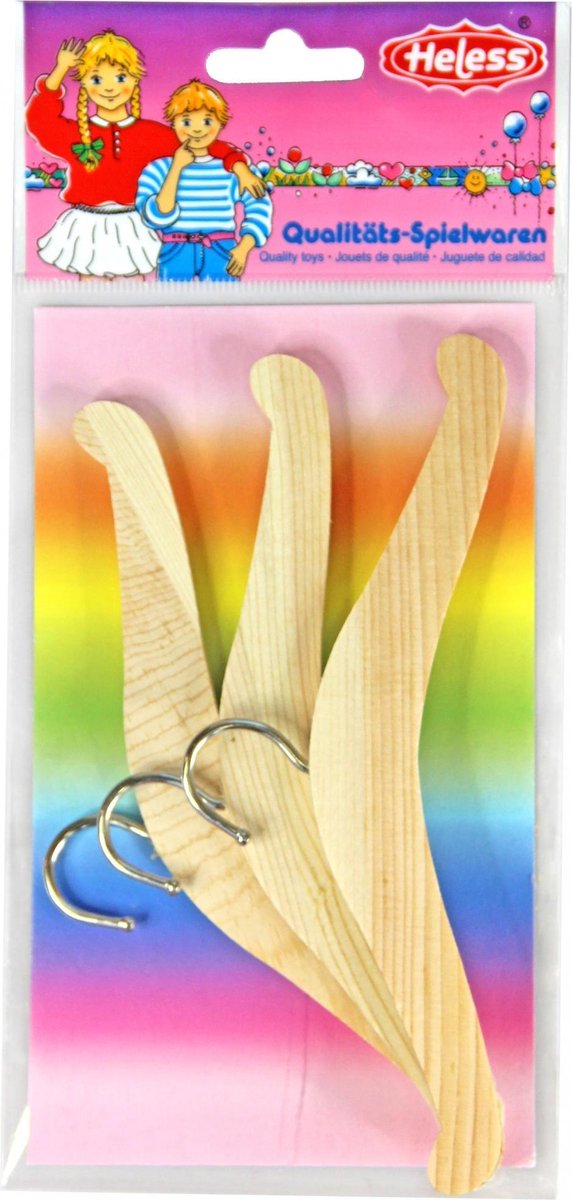 Heless Doll Clothes Hangers 3 pcs.