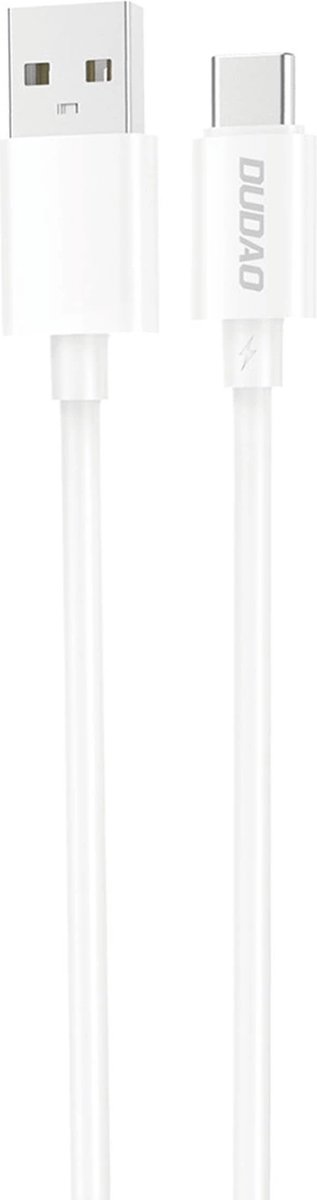 Dudao L4ST USB-A / USB-C 5A 1m cable - white