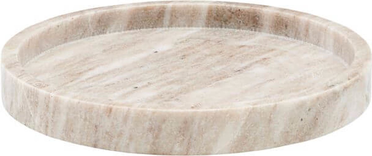 Meraki - Marble Tray Ø 25 cm - Beige (312530012)