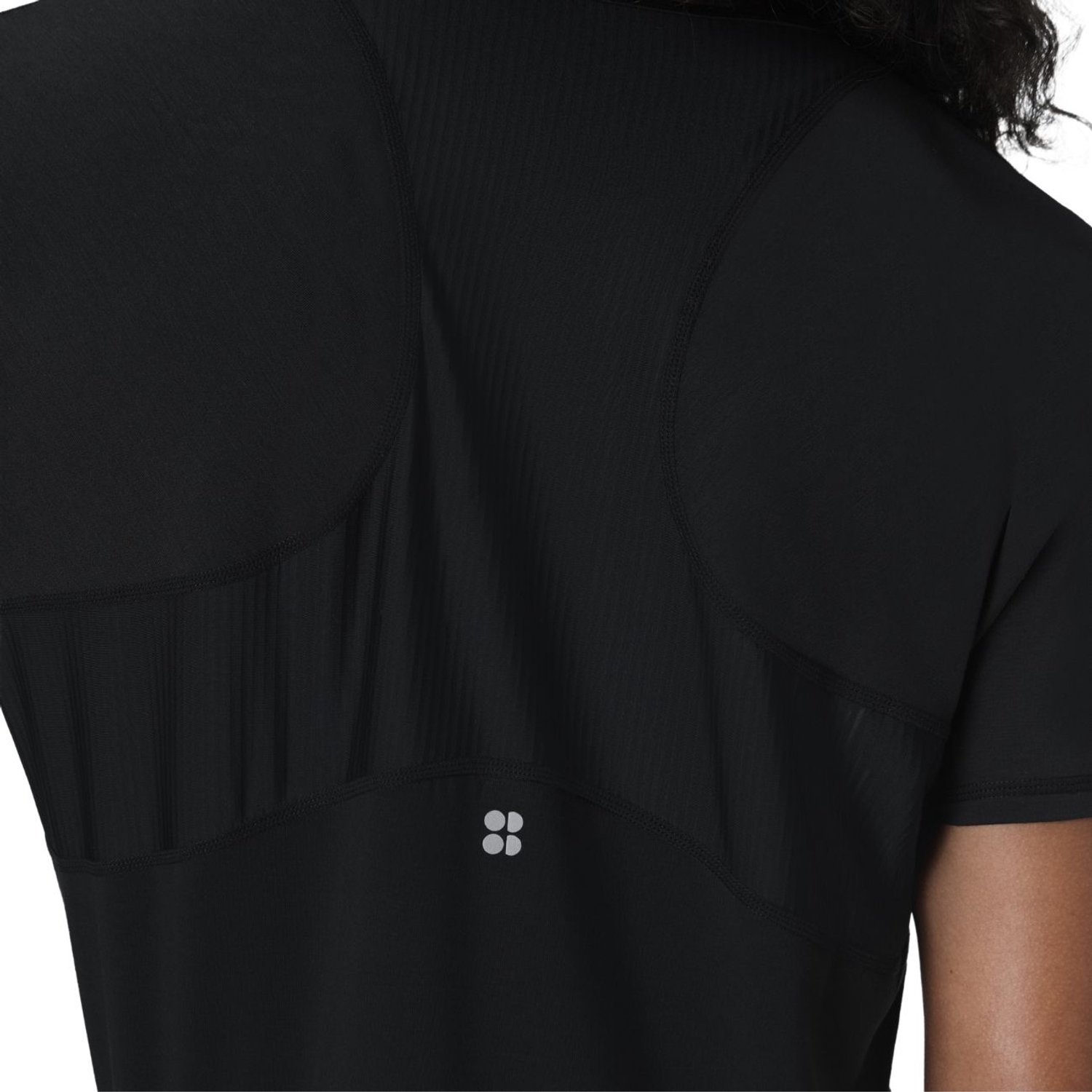 Sweaty Betty Breathe Easy Mesh T-Shirt Gr. XL Schwarz Damen