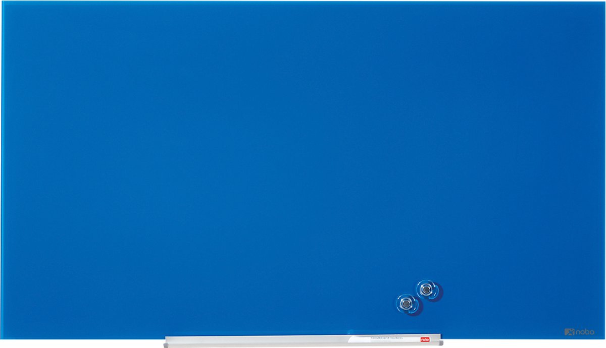 Nobo Impression Pro magnetisk whiteboard glastavle 31" 68x38 cm Blå