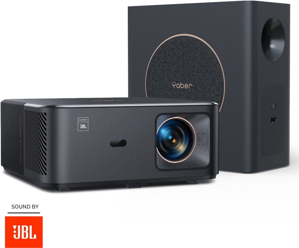 Yaber Projektor K2s Pro & subwoofer - 1920 x 1080 - 1000 ANSI lumens